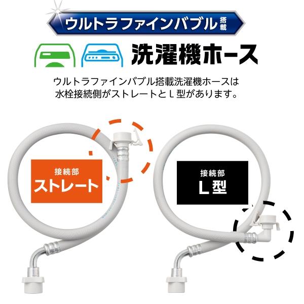 SANEI 洗濯機 給水ホース ウルトラファインバブル発生装置内蔵 FB自動