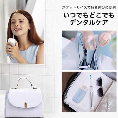 ROAMAN 携帯式ウォーターフロス eFloss mini1 ピンク 口腔洗浄器 USB