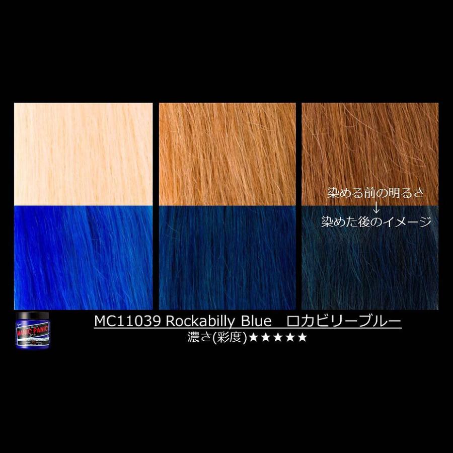 マニックパニック ヘアカラー ロカビリーブルー 118ml : あっと美人
