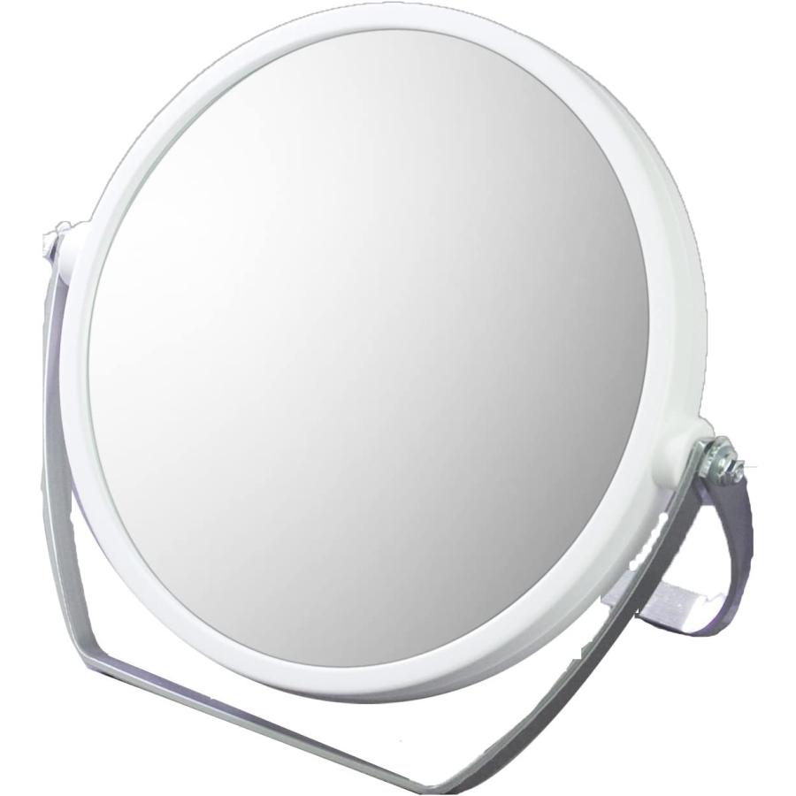 ヤマムラ 10倍拡大鏡付き 両面スタンドミラー ホワイト YL-1500 : あっ