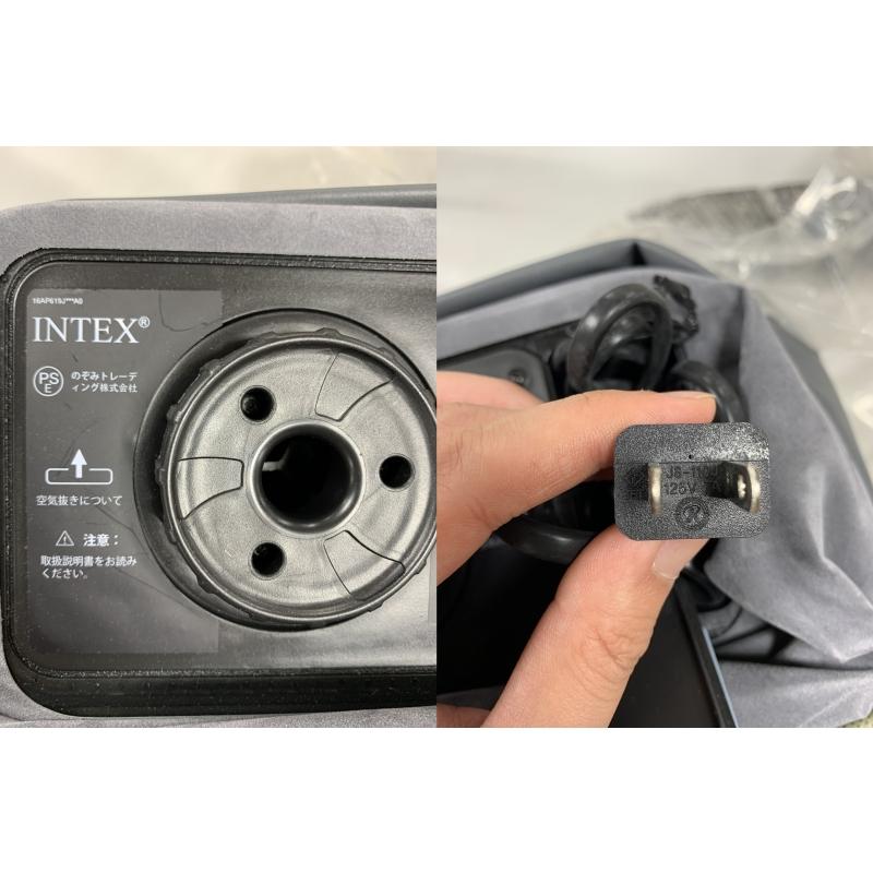 アウトドアベッド INTEX ミッドライズエアーベッド ACポンプ付ダブル