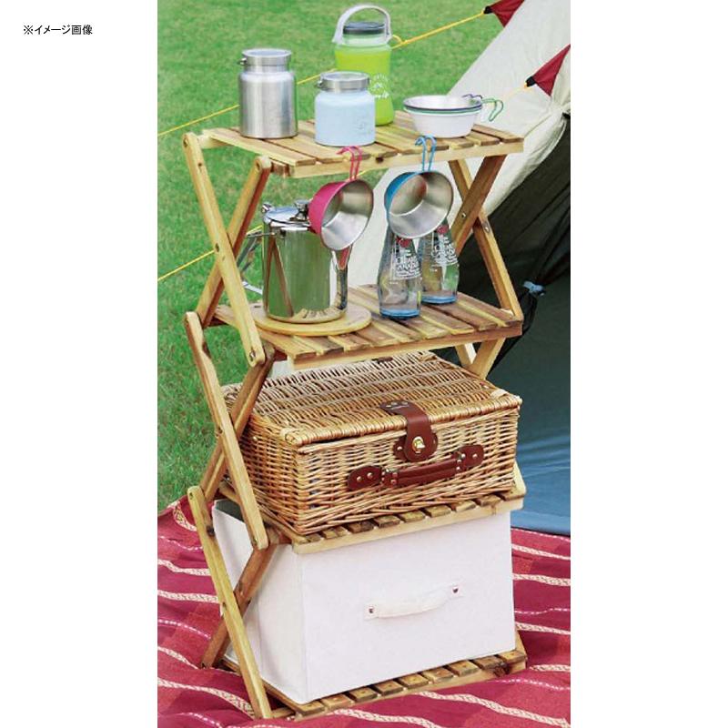 キャプテンスタッグ アウトドアスタンド 【2個セット】CSクラシックス 木製3段MOVEラック 460 アウトドアスタンド キャプテンスタッグ CSクラシックス 木製2段MOVE