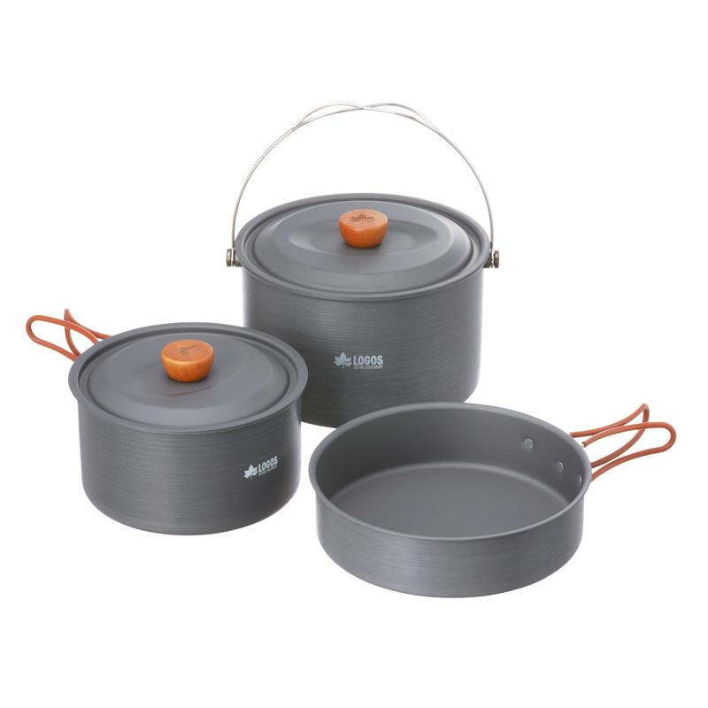 新品未開封 LOGOS ファミリークッカーセット LOGOS（ロゴス） クッカーセット ファミリークッカーセット : アット