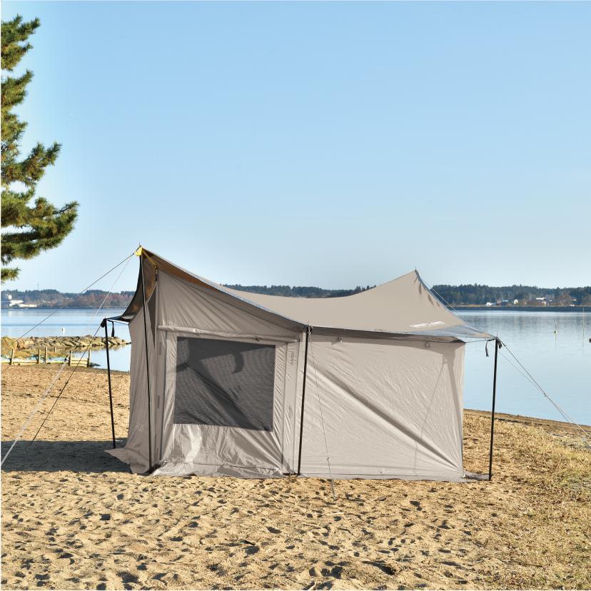 ユニフレーム　REVOタープsolo＆REVOウォールsolo　2点セット はじめてのソロキャン&タープ泊にも！REVOタープsolo&ウォール