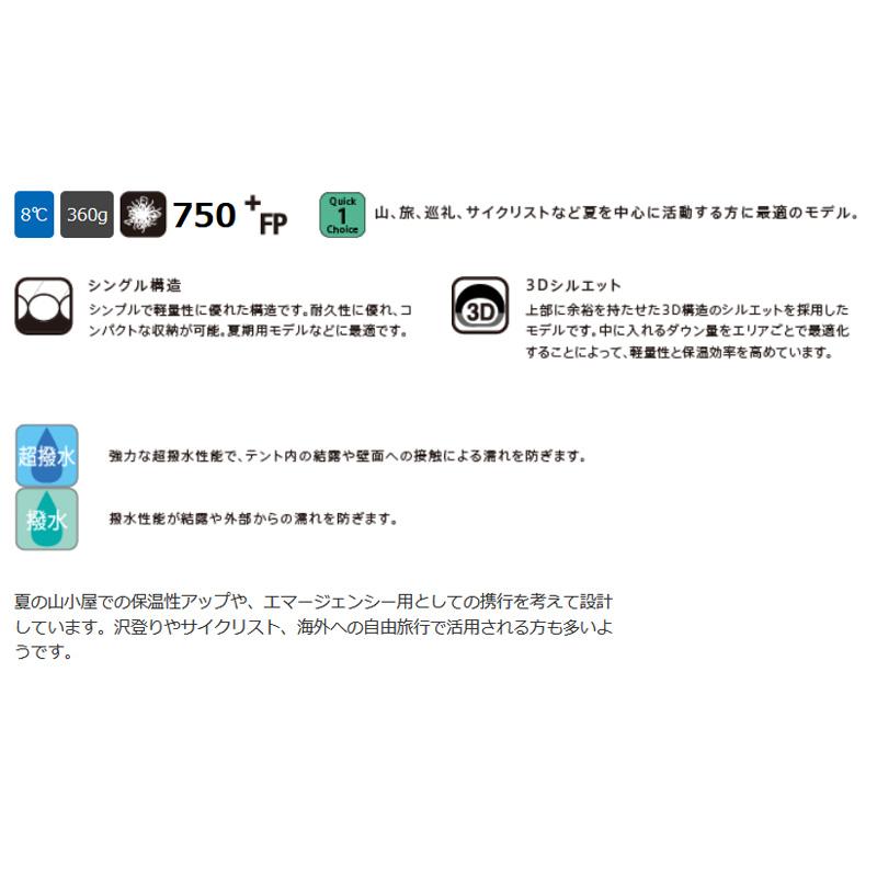マミー型シュラフ イスカ エア ドライト 160 ブルーストーン_12