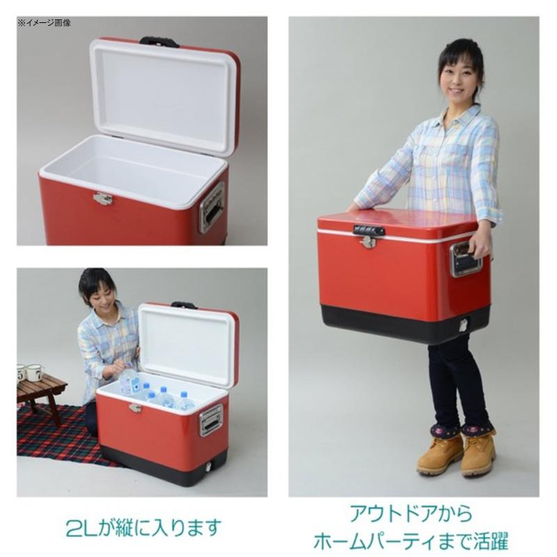 ︎テントファクトリー クーラーボックス 51L︎ TENT FACTORY(テントファクトリー) メタルクーラー ステンレス