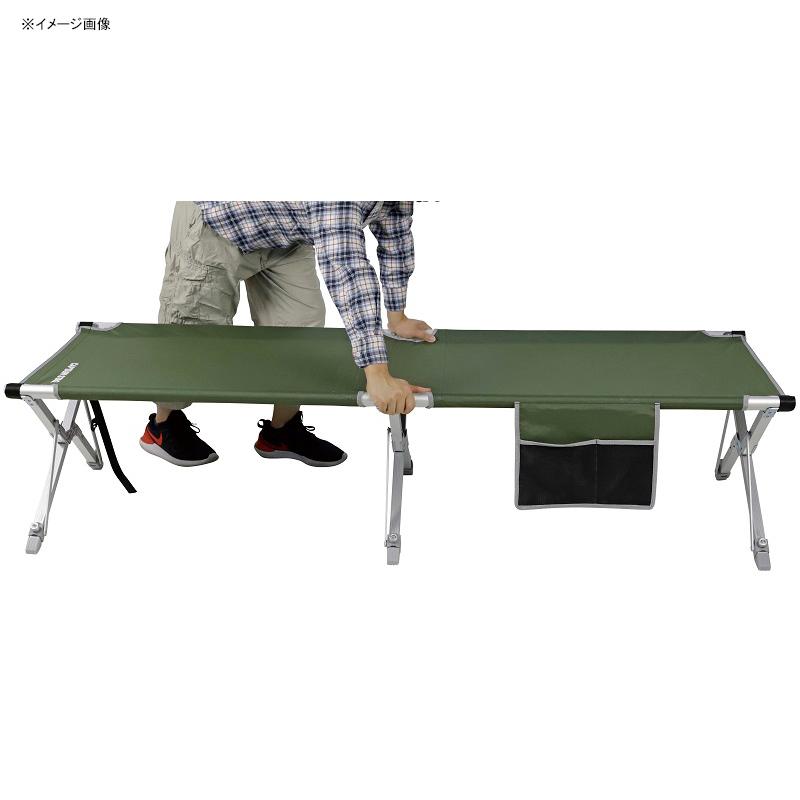 キャプテンスタッグ 簡単フィールドGIベッド（オリーブ） 簡単フィールドGIベッド（オリーブ） - アウトドア・キャンプ