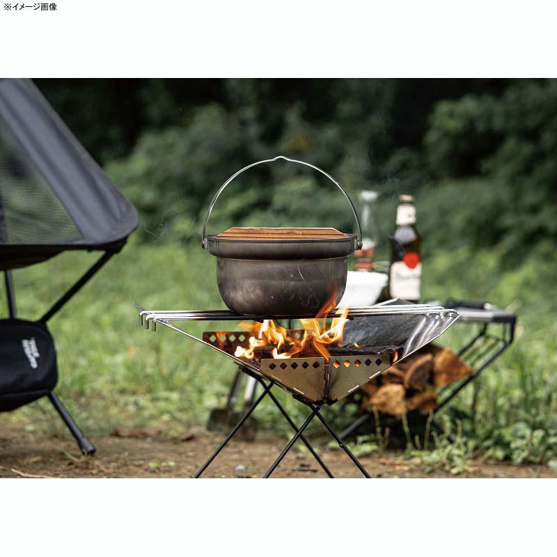キッチンツール キャプテンスタッグ 木蓋付きキャンプ焚火鍋