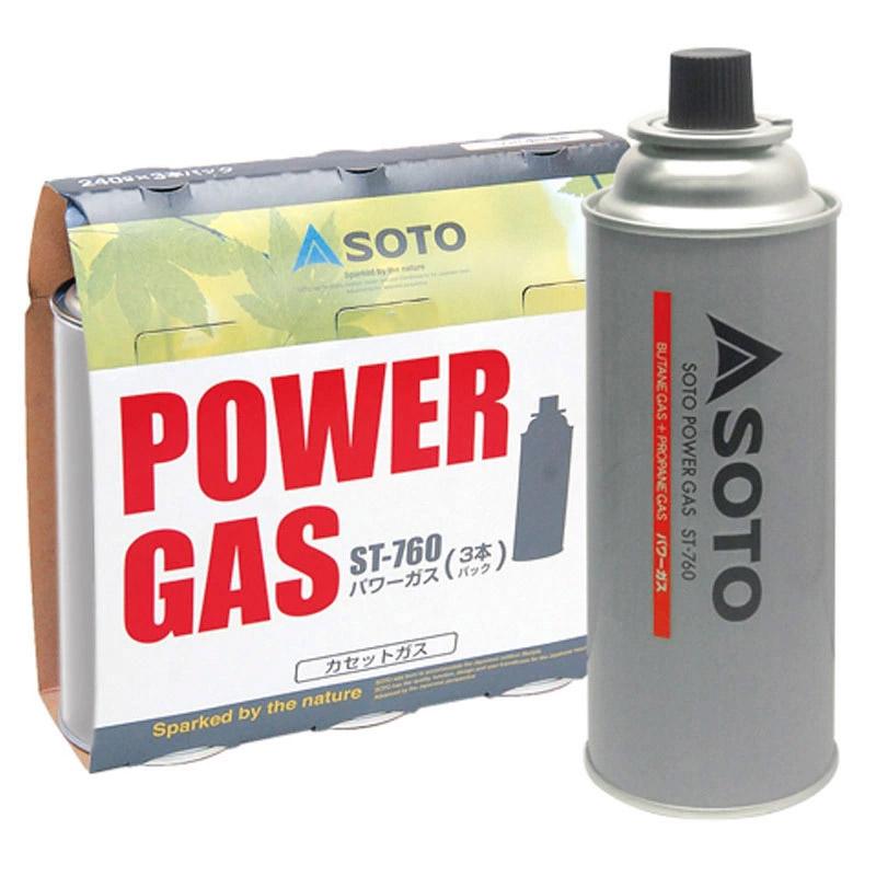 SOTO ガス燃料 パワーガス 3本パック×2セット(ガス缶6本) : アット防災