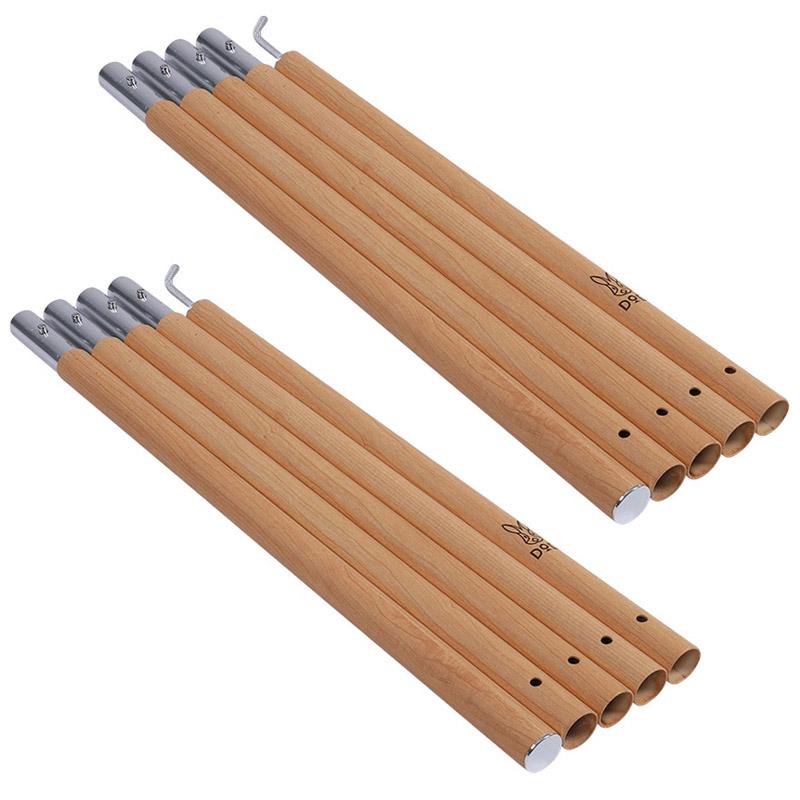 DOD キャンプ設営用具 2本セット ビッグタープポール ウッド