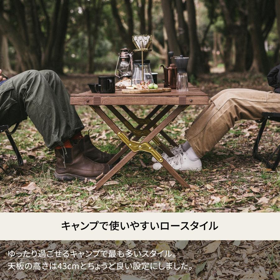 Hilander（ハイランダー） アウトドアテーブル ウッドロールトップ