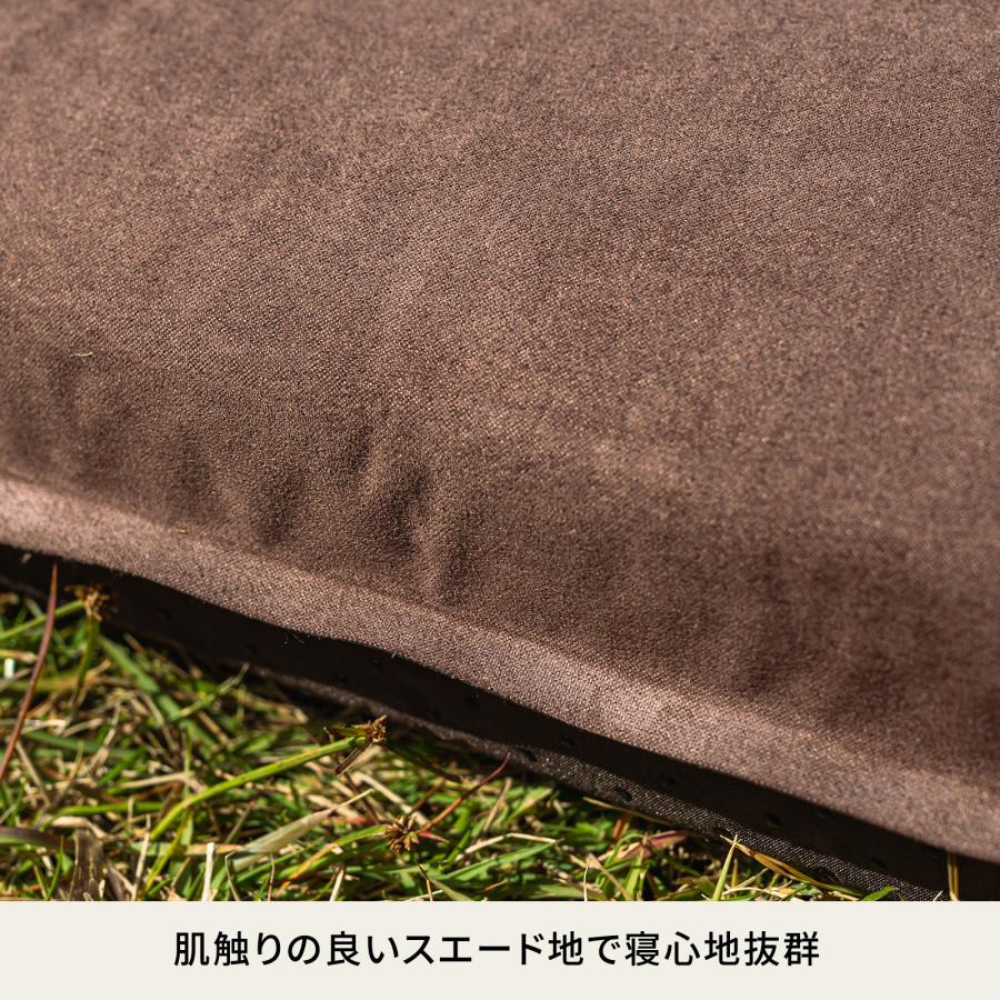 てなグッズや アウトドアマット ハイランダー スエードインフレーター