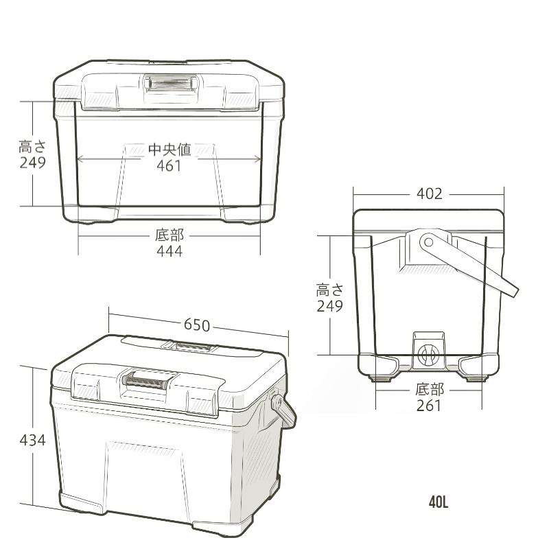 キャンプクーラー シマノ ヴァシランド VL 40L サンドベージュ_15