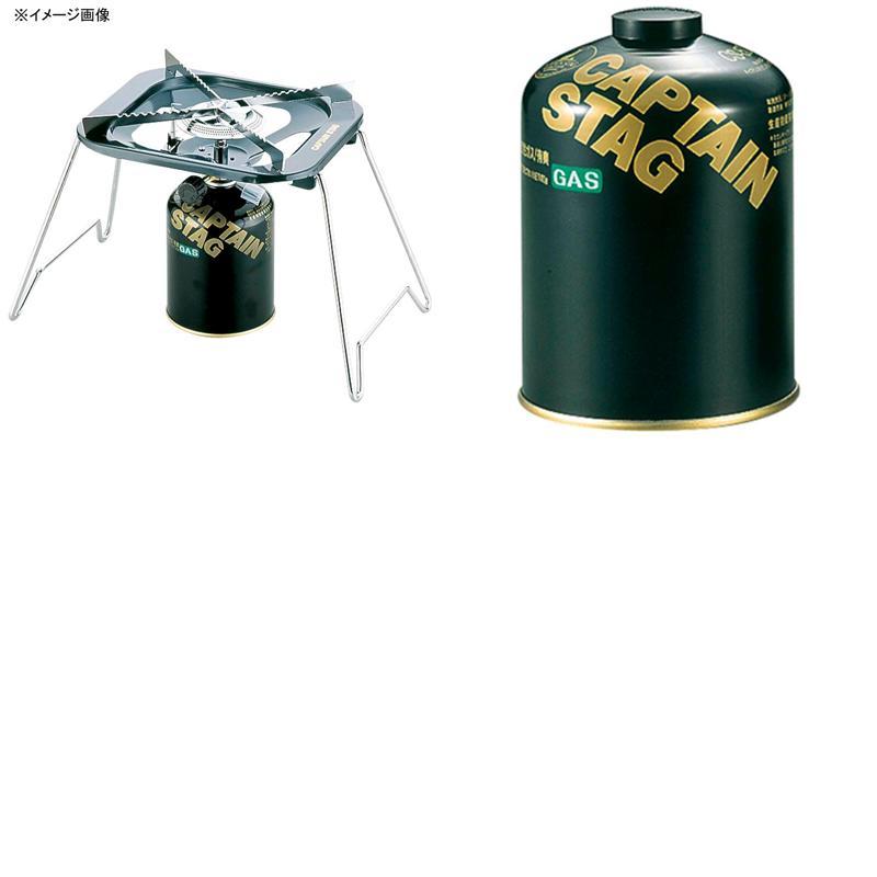 キャプテンスタッグ シングルコンロ 【2点セット】大型五徳ガスバーナーコンロ(収納バッグ付)+レギュラーガスカートリッジCS-500 シングルコンロ キャプテンスタッグ 2点セット 大型五徳ガスバーナー