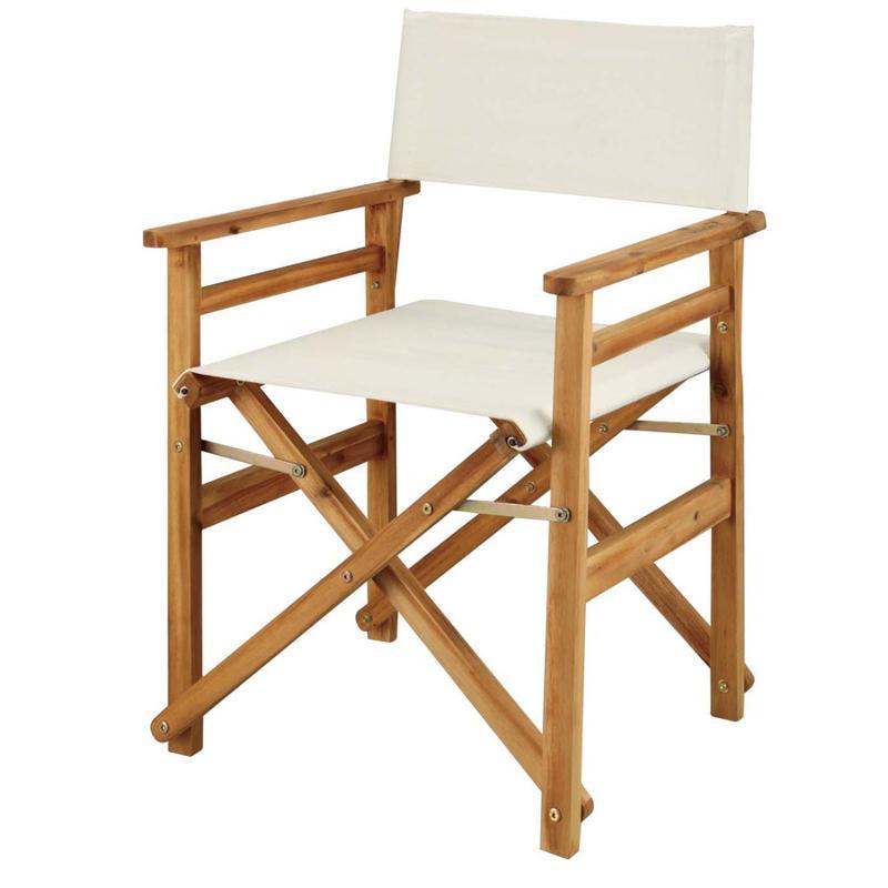 キャプテンスタッグ アウトドアチェア 【2個セット】CSクラシックス FDディレクターチェア   ホワイト アウトドアチェア キャプテンスタッグ 2個セット CSクラシックス FD