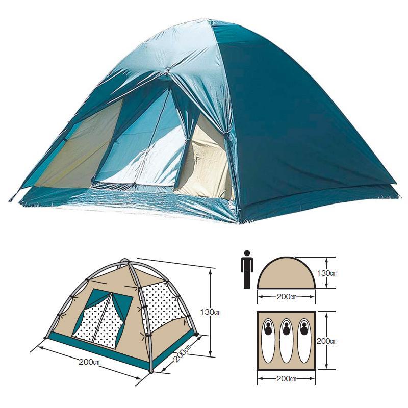 テント キャプテンスタッグ 2個セット クレセント3人用ドームテント