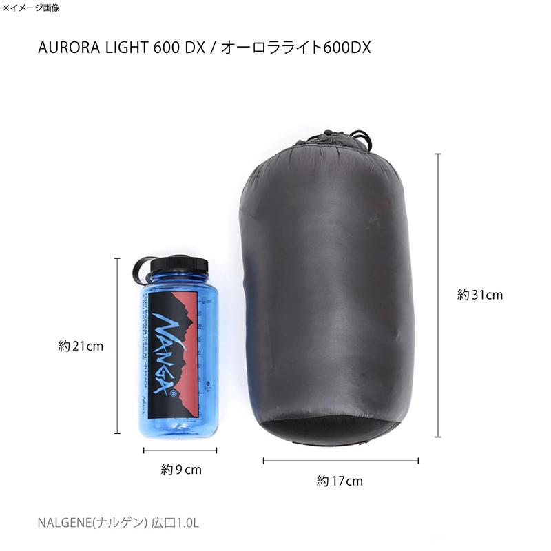 マミー型シュラフ ナンガ AURORA TEX light 600DX REGULAR RED