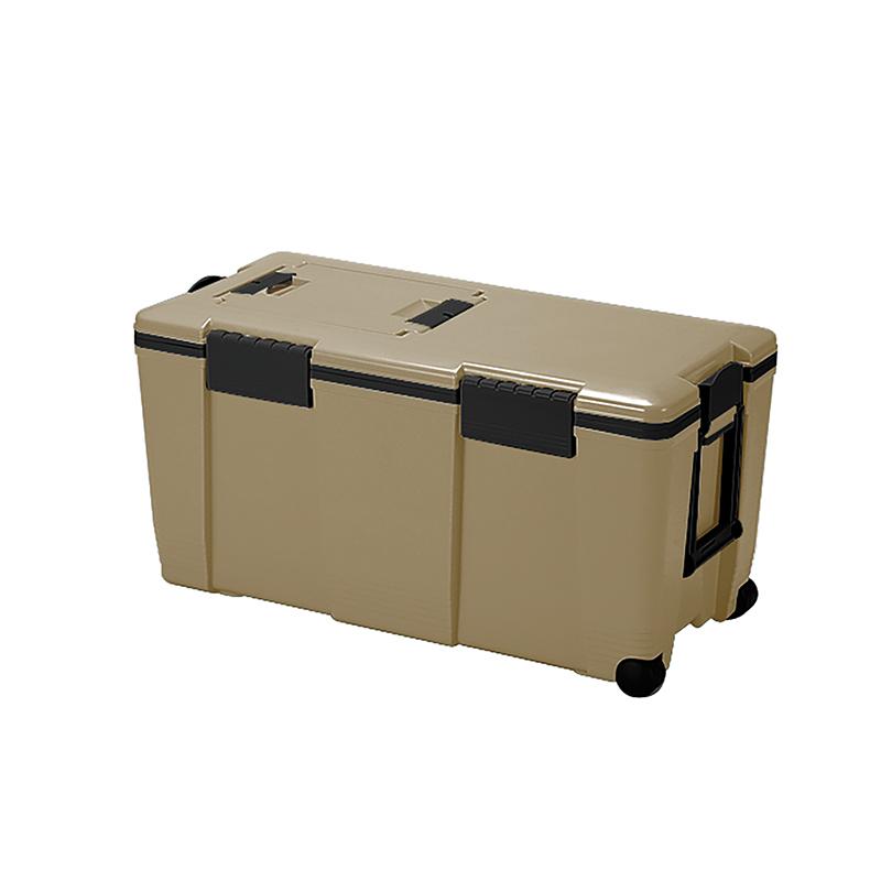 JEJ キャンプクーラー アイセル55  52L  サンドベージュ キャンプクーラー JEJ アイセル55 52L サンドベージュ : アット防災