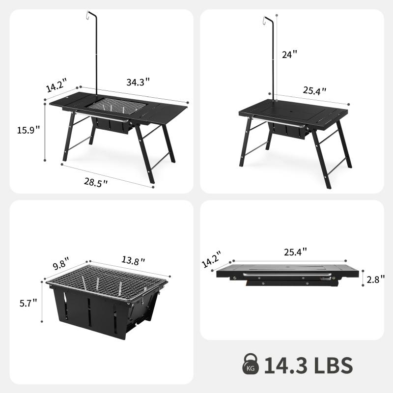 アウトドアテーブル Naturehike IGT対応 アウトドアBBQテーブル