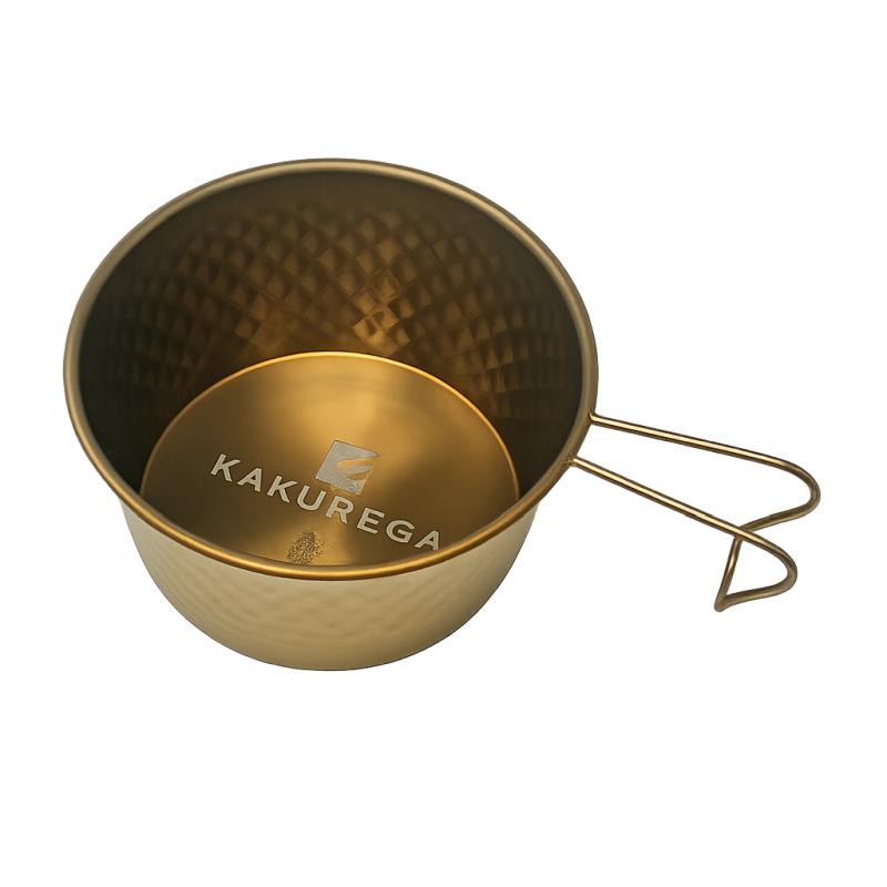 キッチンツール KAKUREGA ロッキーカップ チタン ゴールド : アット