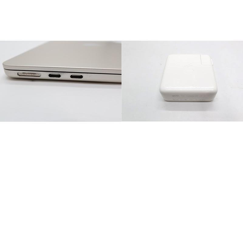 【中古】Apple MacBookAir Liquid Retina13/Apple M2/メモリ 16GB/SSD 1TB/2022/13インチ/Mac OS(15.7)/USキー/MLY23J/A/ノート【B】の画像