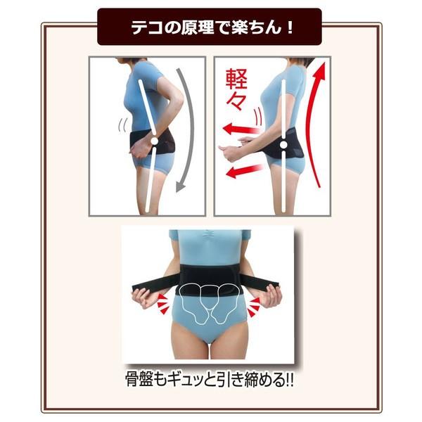 腰痛 ベルト コルセット 背筋補正 骨盤補正 腰をグイッと滑（なめ