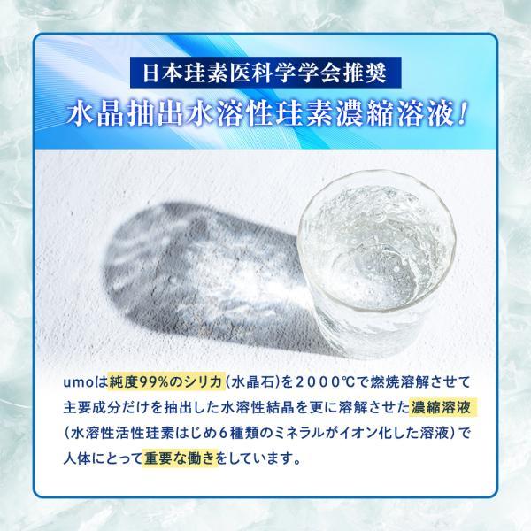 UMO 濃縮溶液 500ml シリカ水 珪素 ケイ素 高濃度 水溶性ケイ素