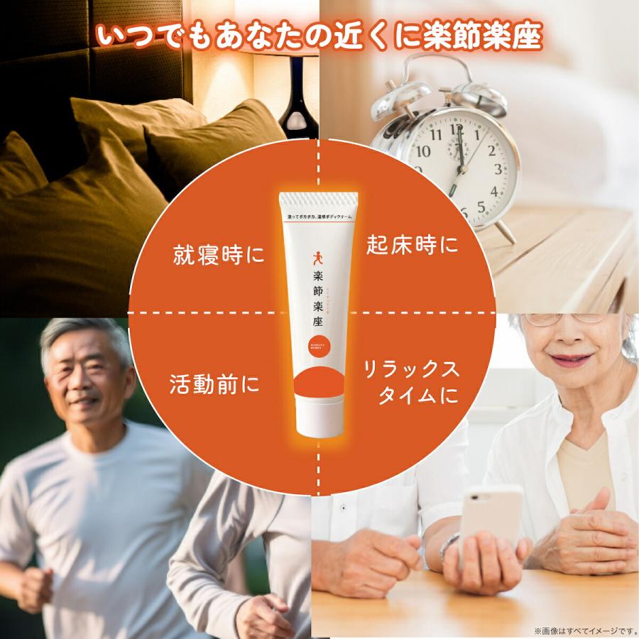 温感クリーム 楽節楽座 らくせつらくざ 80g アウラ 塗るグルコサミン