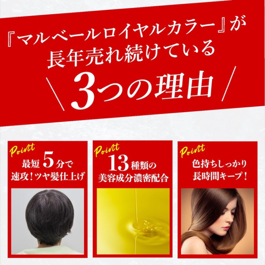 マルベールロイヤルカラー EXプラス 白髪染め 白髪隠し トリートメント
