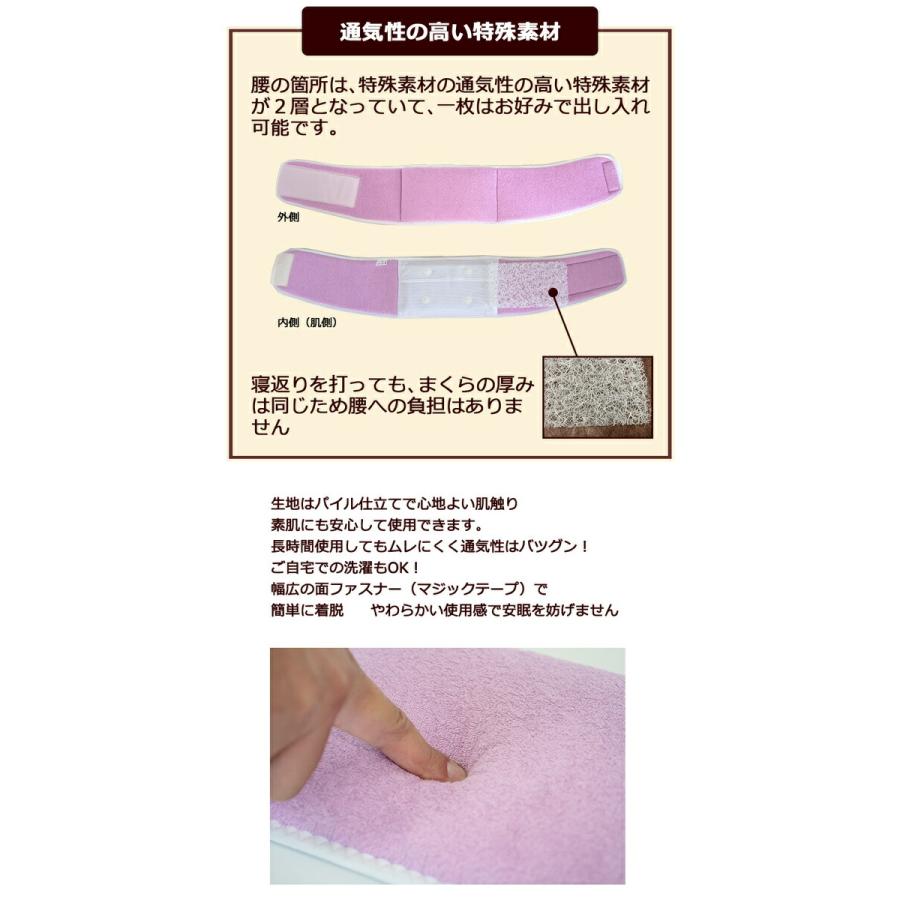 まくら コリとる 磁気 腰まくら 腰枕 腰用 腰専用 枕 腰痛 腹巻 日本製