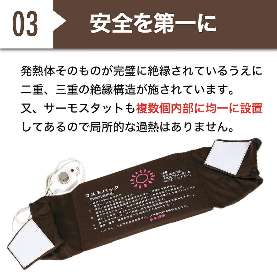 日本遠赤 遠赤外線 コスモパックフィット(SS型) コスモパックフィット SS型 遠赤外線 温熱治療器 管理医療機器