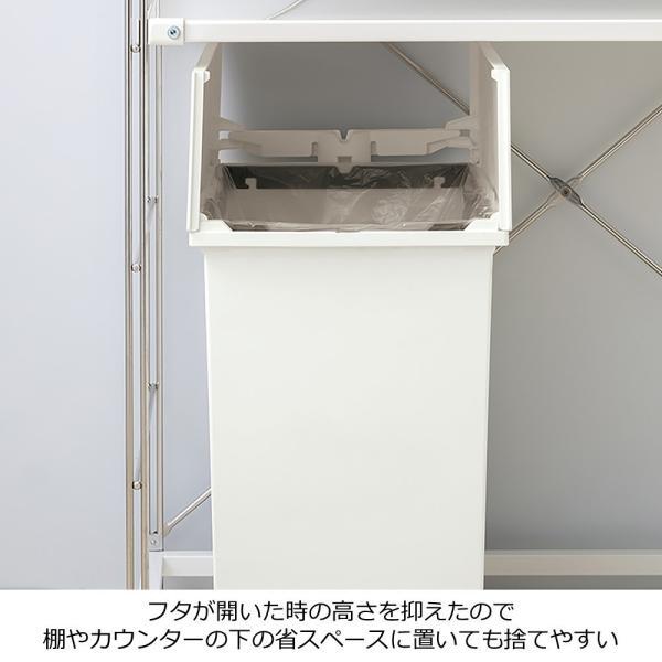 ゴミ箱 おしゃれ 分別 45リットル 3個セット スリム ごみ箱 ダストボックス 蓋付きゴミ箱 45L SOLOW ペダルオープンツイン 袋が見えない 大容量 爆買_6