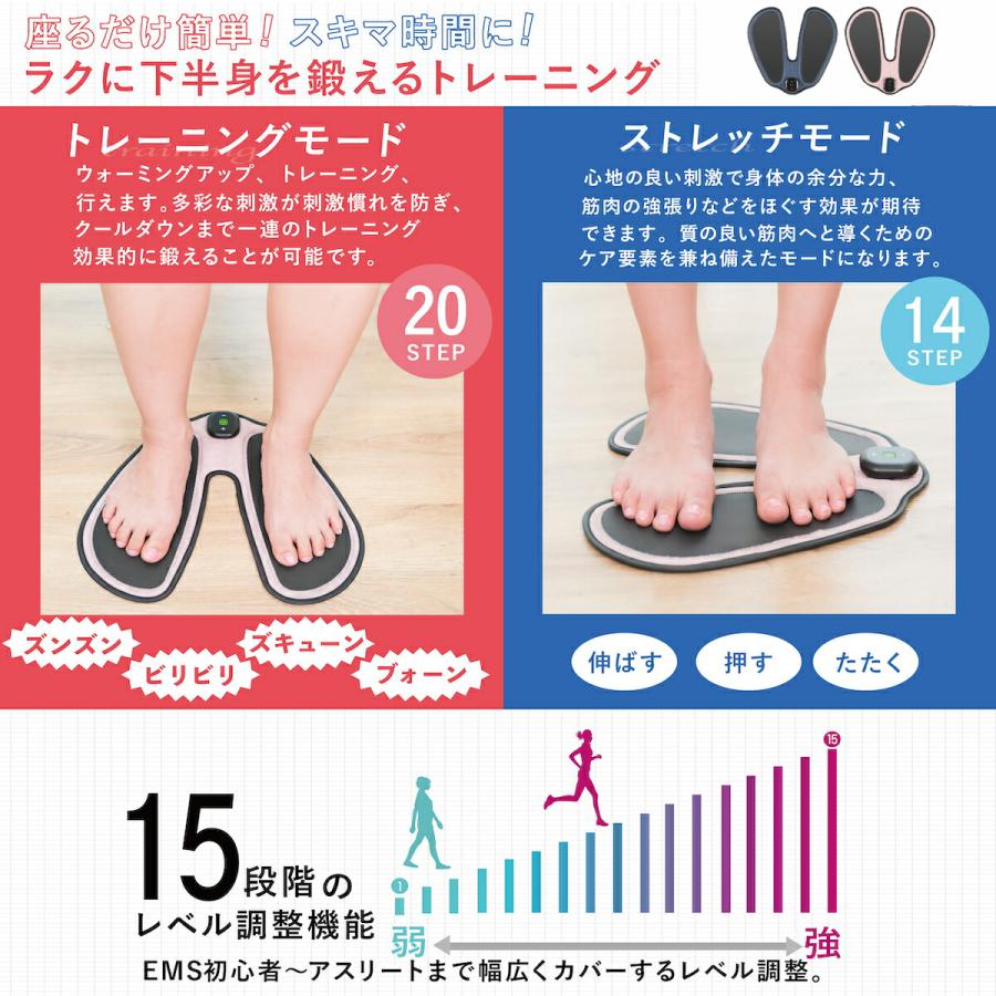 フットマッサージャー 足裏マッサージ器 カルフット EMS 脚痩せ・美脚