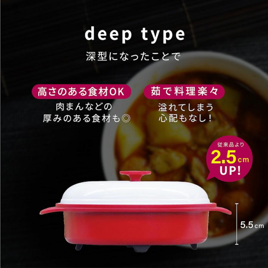 電子レンジ専用調理器 深型 レシピ付き 1台6役 レンジで焼き魚 電子