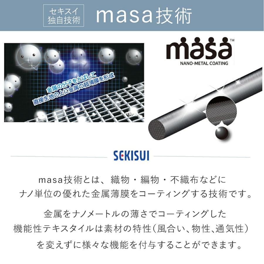 遮熱レースカーテン masa 遮熱カーテン 100x103cm 2枚組 セキスイ 積水 熱中症対策 断熱 目隠し お手入れ簡単 積水ナノコートテクノロジー 爆買