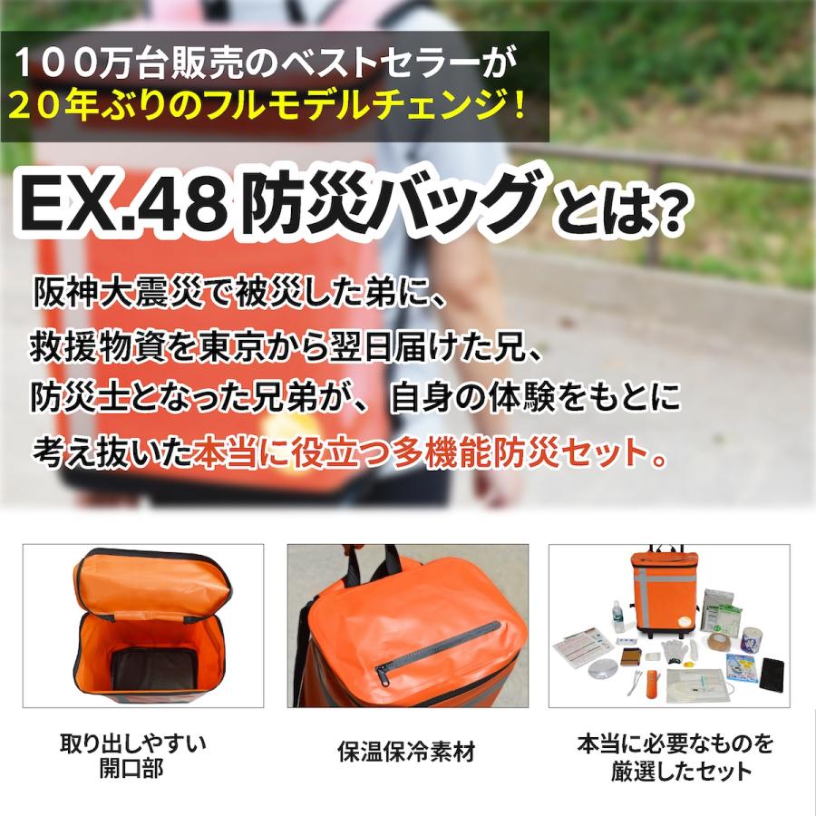 メテックス 防災バッグ METEX EX.48 防災バッグ TANAKA防災士