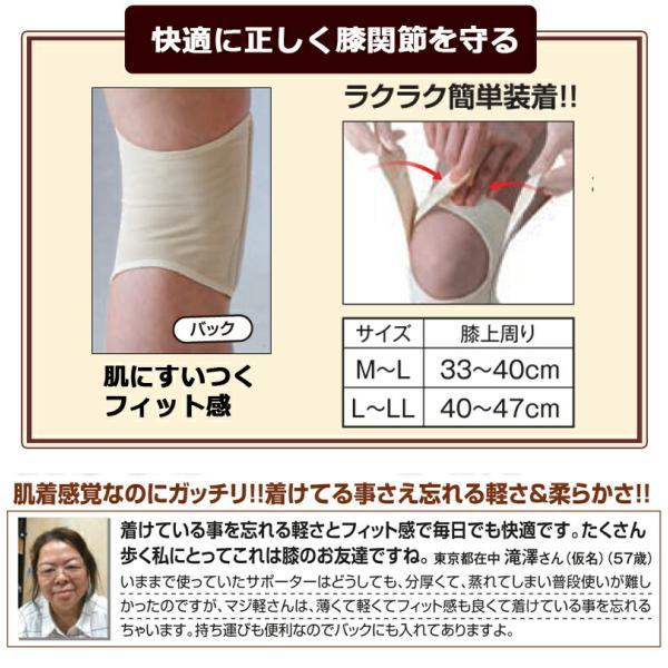 膝 サポーター ベルト うす楽スイスイ インナー膝ベルト マジ軽さん