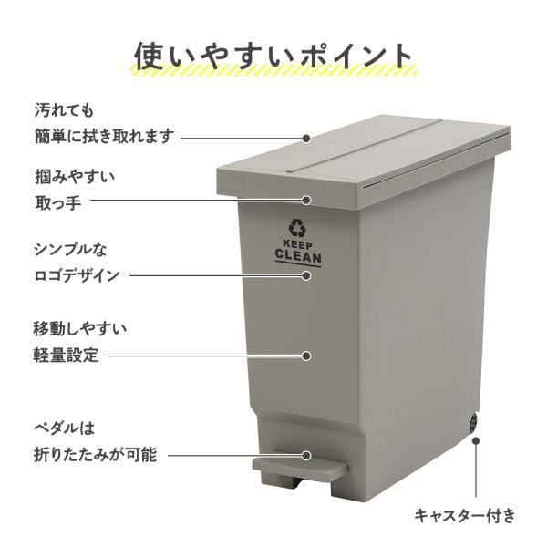 東谷 ゴミ箱 おしゃれ 32L 分別 スリム ごみ箱 ダストボックス 蓋付き