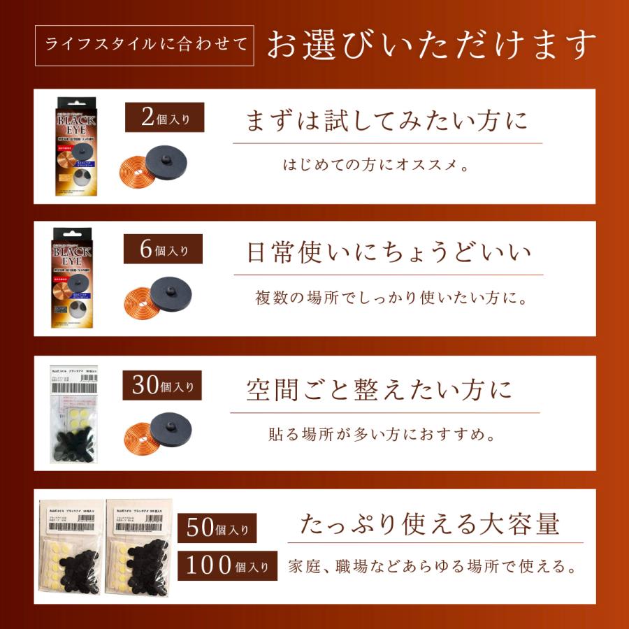 unica（ユニカ） 丸山式コイル ブラックアイ 100個入 貼替シール30枚入