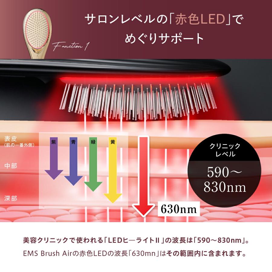 WAVEWAVE EMS Brush Air 美容ケア EMS機能 クッションブラシ WAVEWAVE EMS Brush Air 美容ケア EMS機能 クッションブラシ