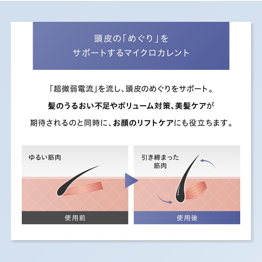 ポータブル頭皮マッサージ髪ケアスカルプマイクロカレント