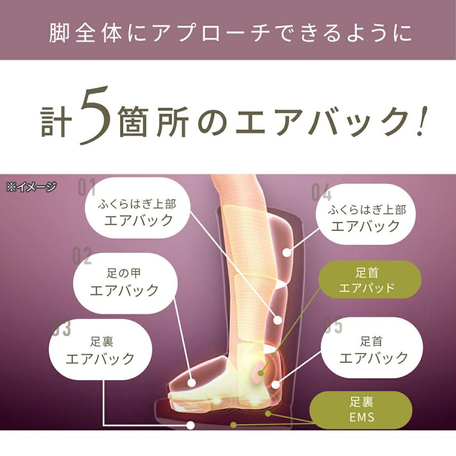 リフレキュット EMSストレッチブーツ 足裏 マッサージャーフット