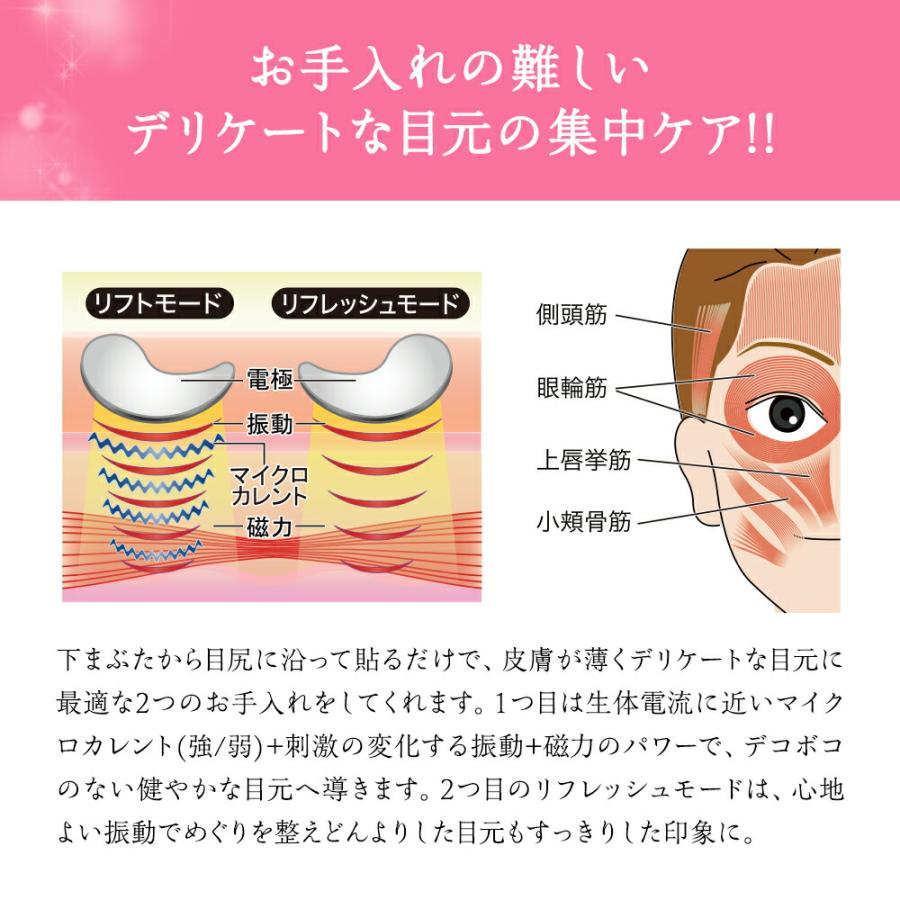 美顔器 ems マイクロカレント アイスラッククロフィートネオ 目元ケア