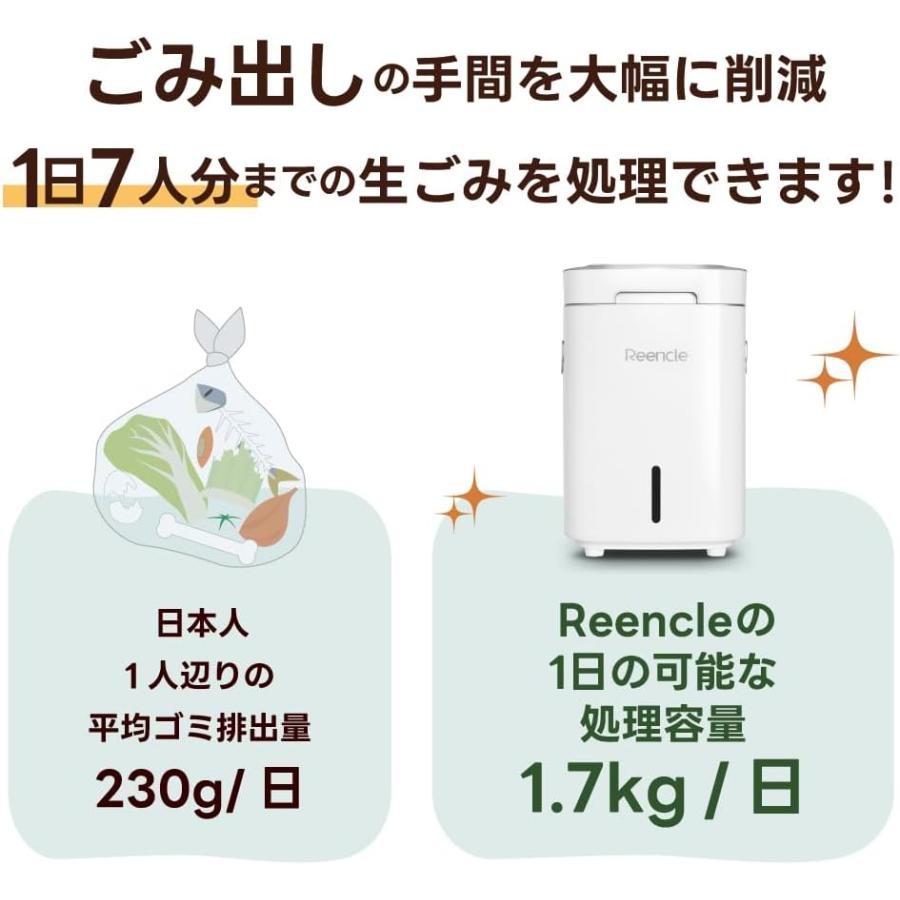 生ごみ処理機 Reencle Prime 家庭用 コンポスト 生ゴミ乾燥機 リンクル