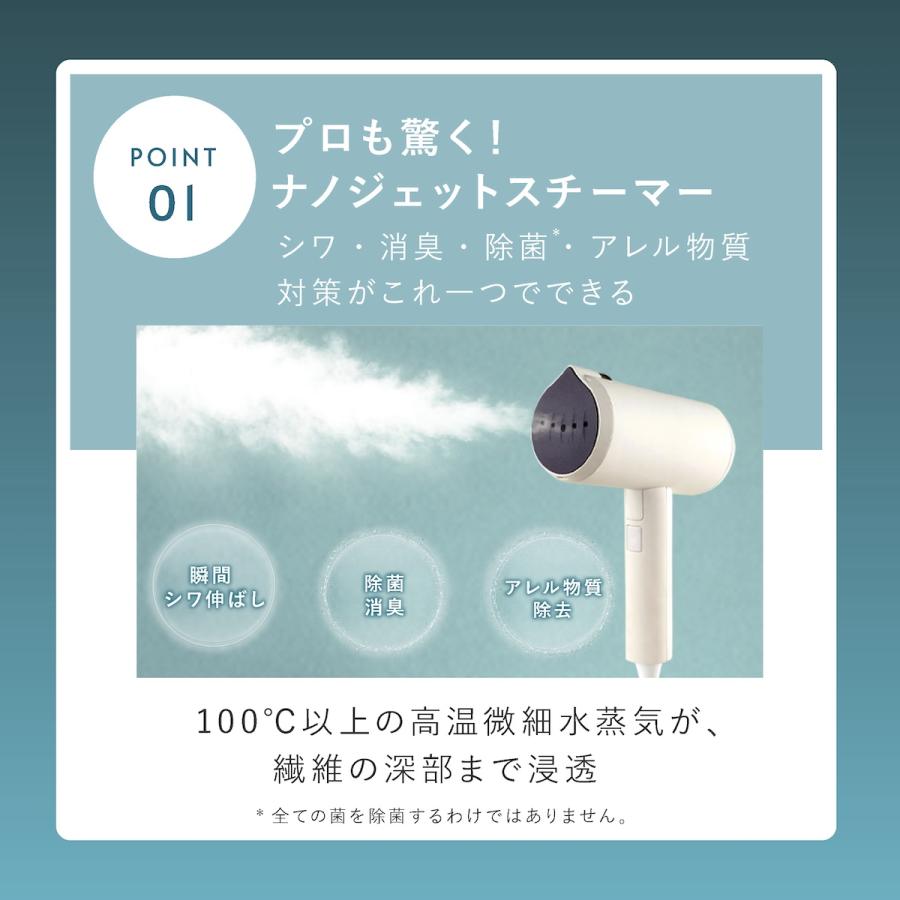 スチームアイロン 軽い かけたまま ルーミー シワ伸ばし 衣類