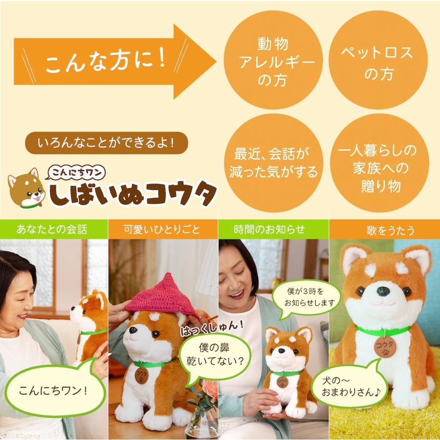 ぬいぐるみ こんにちワン！ しばいぬコウタ バンダナ付セット 柴犬