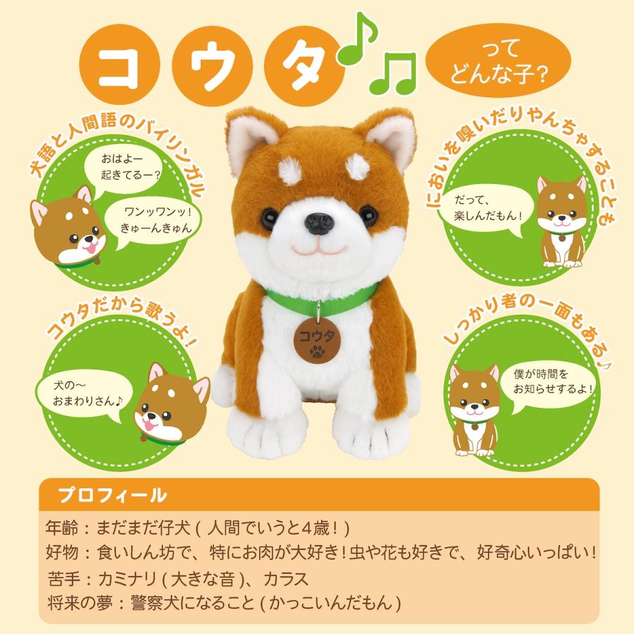 AI　柴犬セット ぬいぐるみ こんにちワン！ しばいぬコウタ バンダナ付セット 柴犬