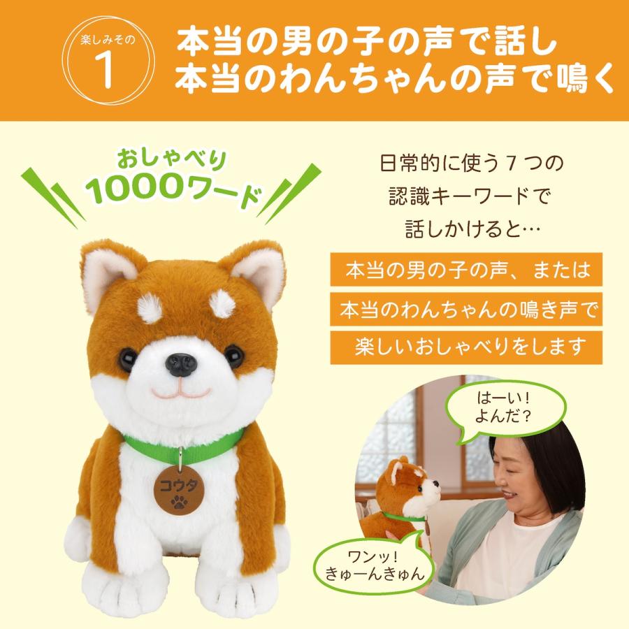 ぬいぐるみ こんにちワン！ しばいぬコウタ バンダナ付セット 柴犬
