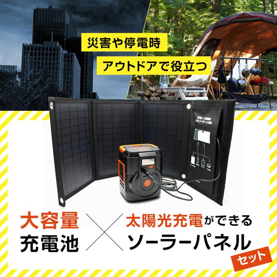 ソーラーパネル災害避難アウトドアキャンプ