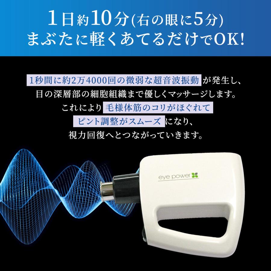 アイパワー 超音波治療器 視力 リラックス 眼 視力回復 読書